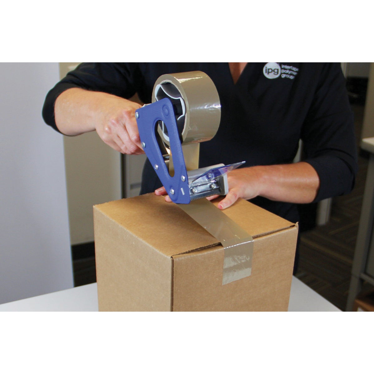 IPG 2 In. x 55 Yd. Clear Film Carton Sealing Tape Image 2