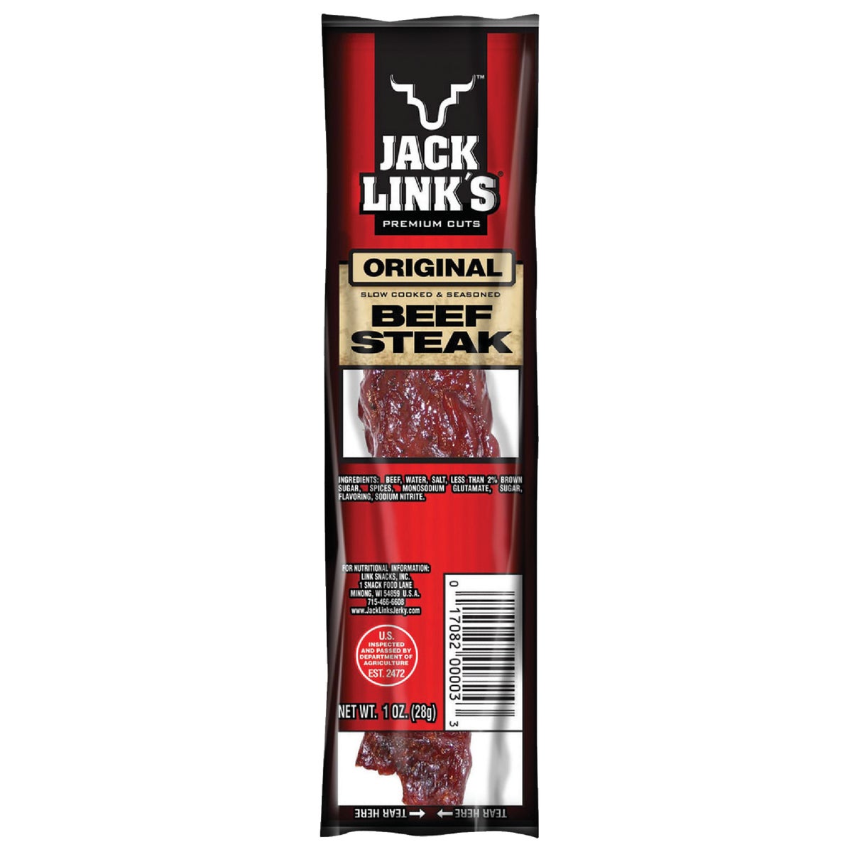 Jack Link's 1 Oz. Original Beef Steak Jerky