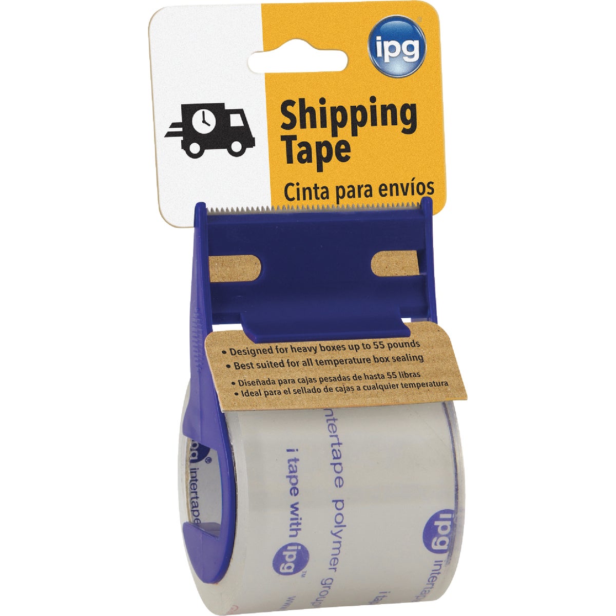 IPG 2 In. x 17.5 Yd. Clear Ready Edge Tape On Dispenser