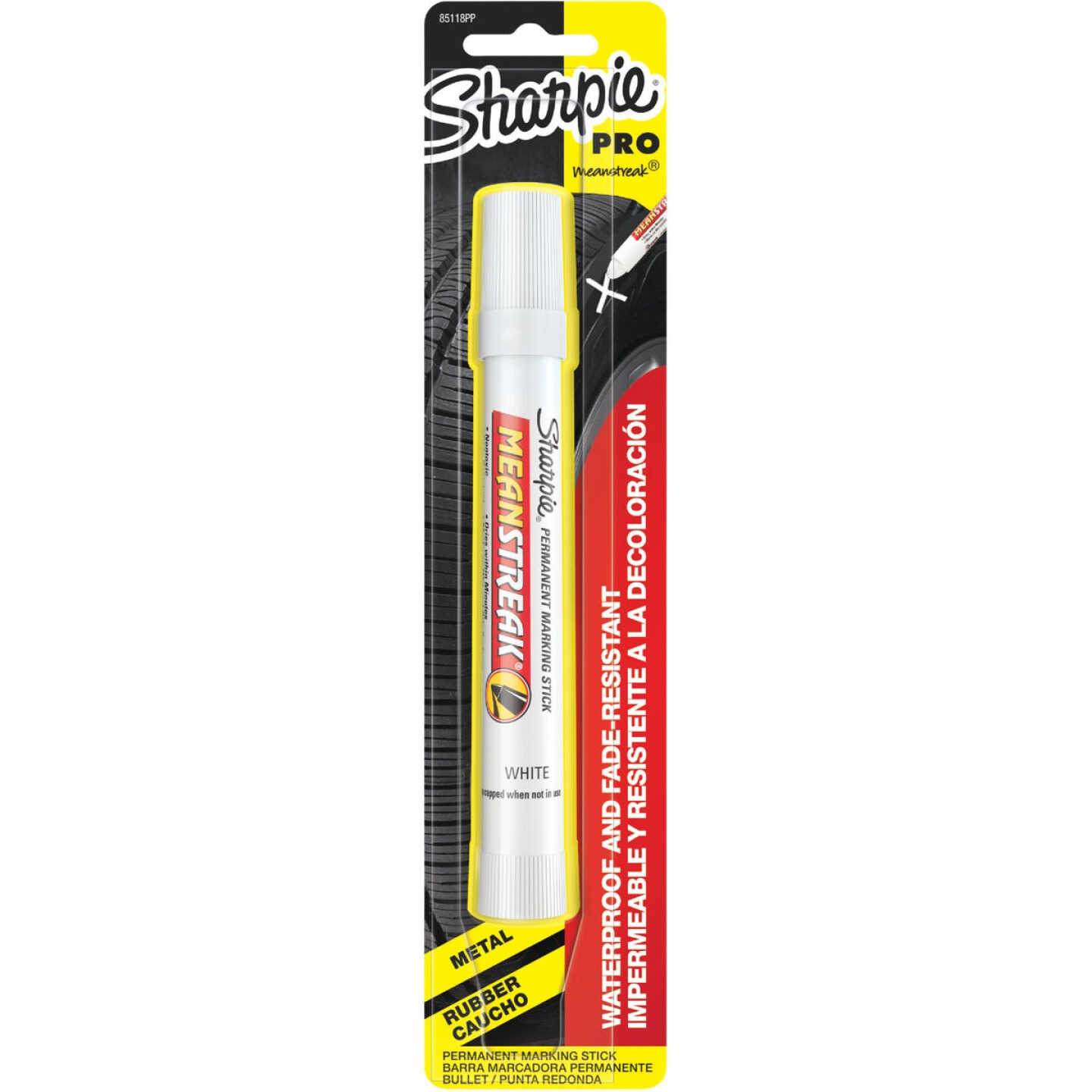 Sharpie Mean Streak White Bullet Tip Permanent Marker Image 1