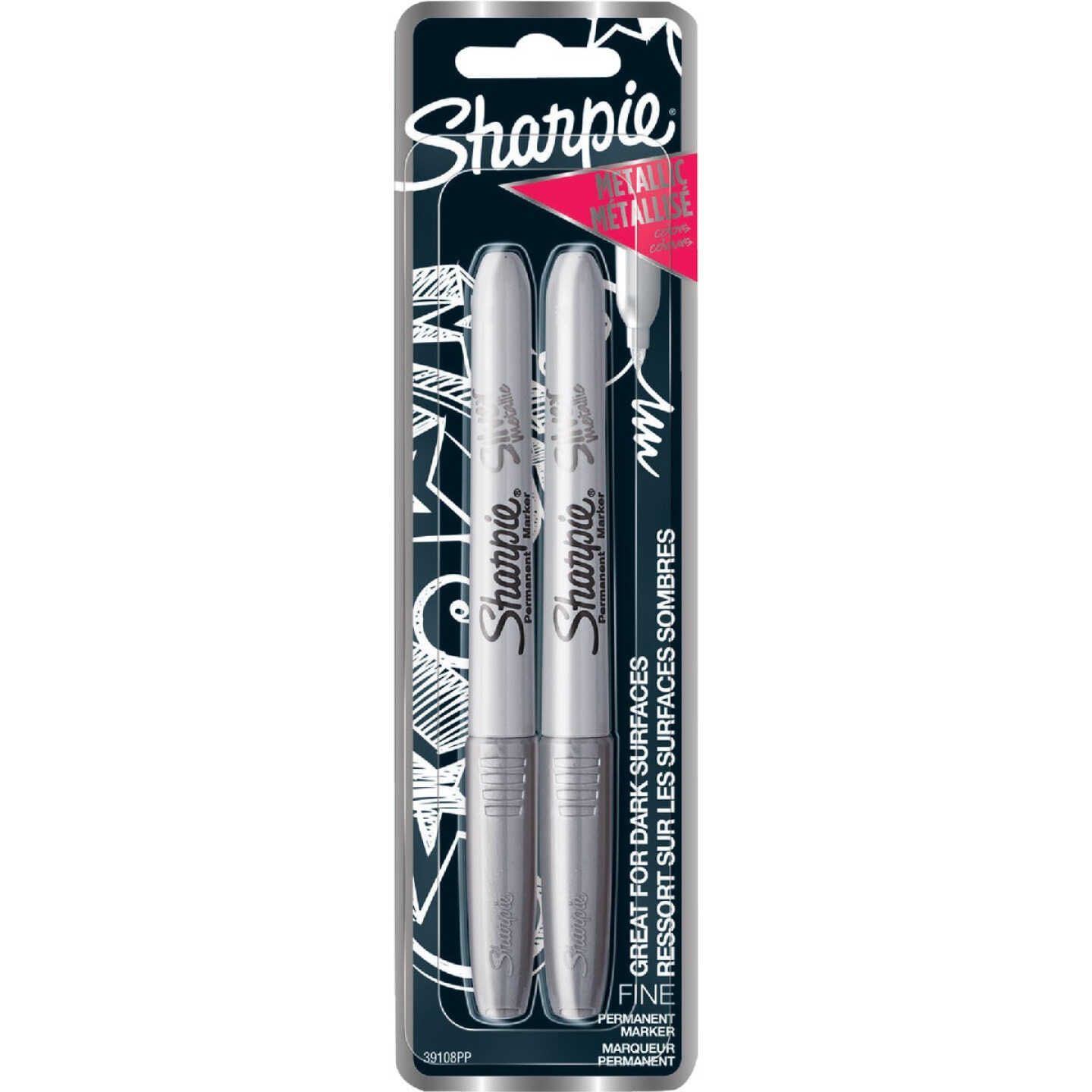 Sharpie Metallic Fine Point Permanent Marker (2-Pack) Image 1