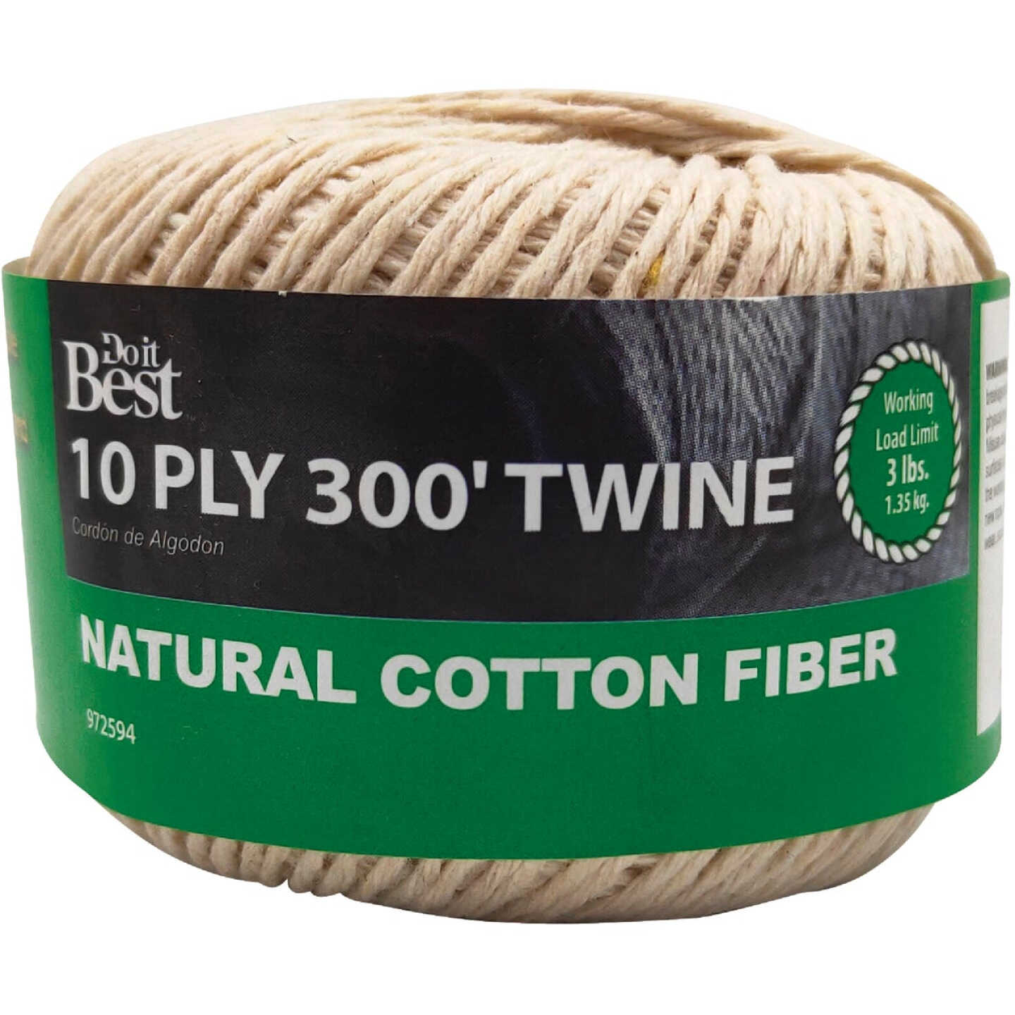 Do it Best 10-Ply x 300 Ft. White Cotton Parcel Post Twine Image 1