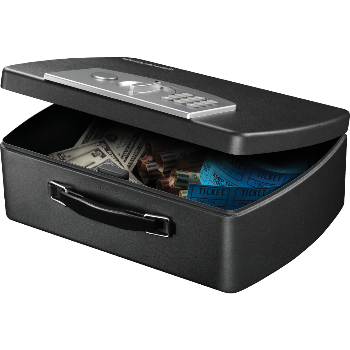 Sentry Safe Electronic & Key Lock Steel Security Chest Image 1