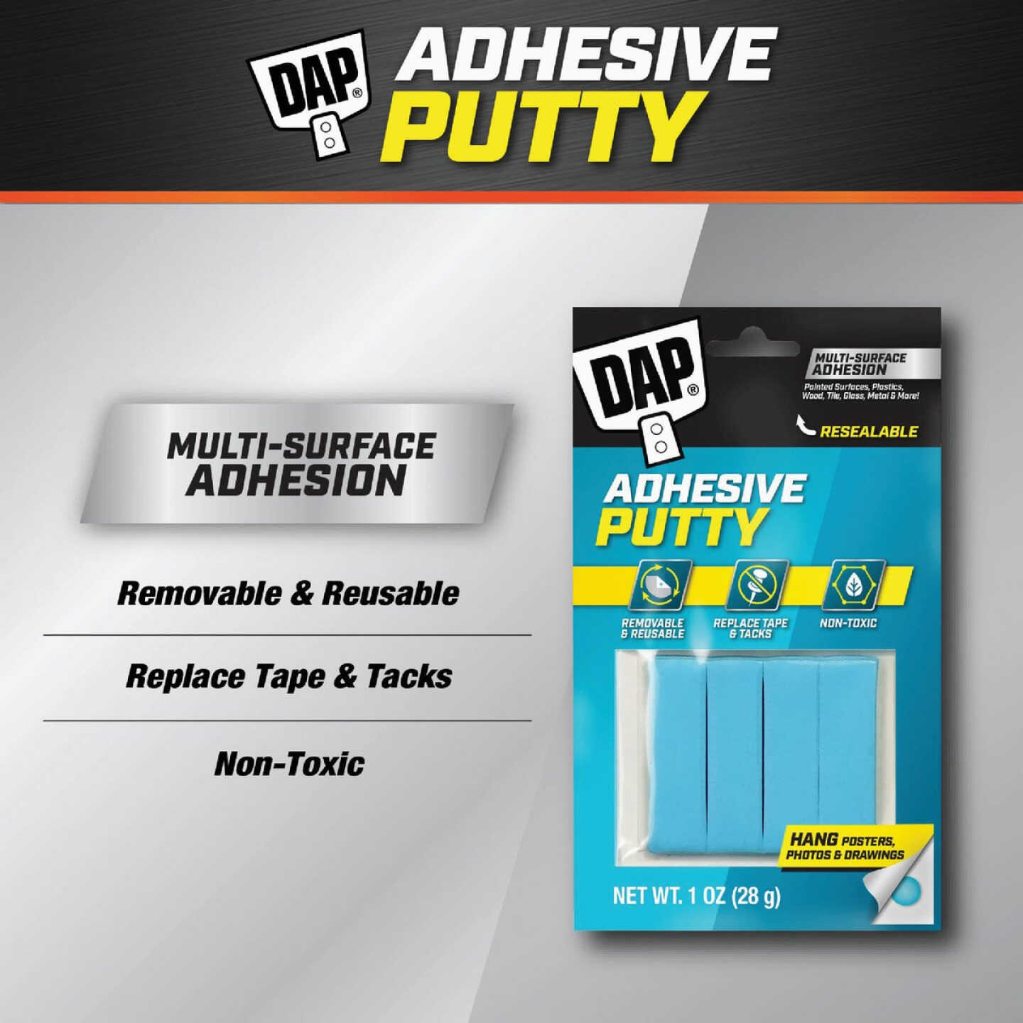 DAP RapidFuse Blue Stik 1 Oz. Blue Reusable Adhesive Putty Image 2