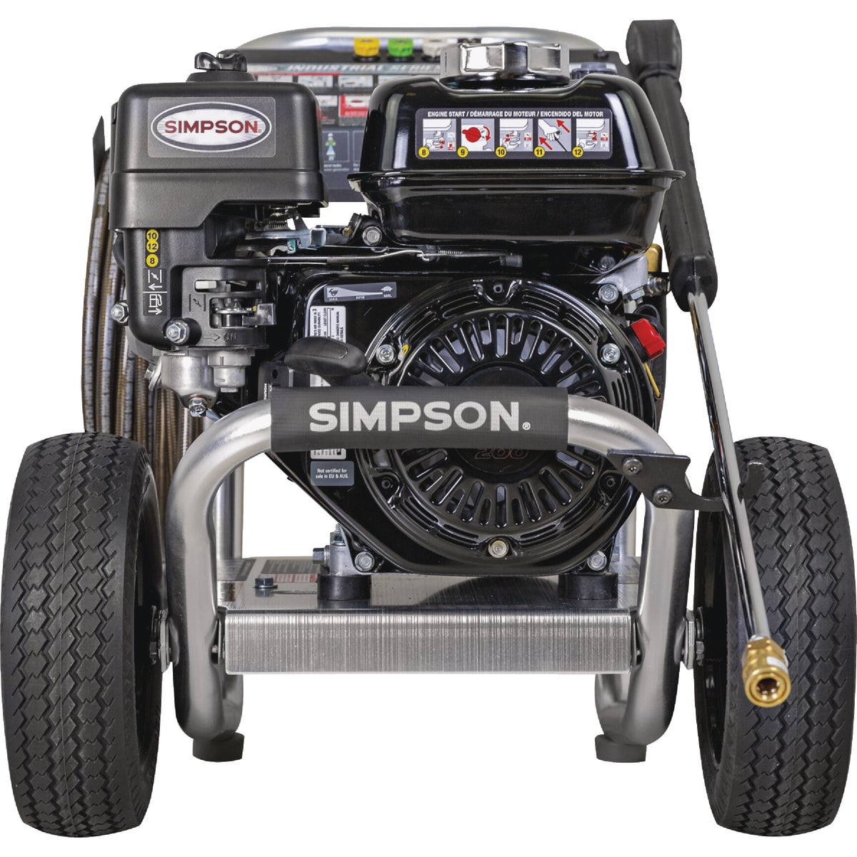Simpson Pressure Washers 3000 PSI at 3.0 GPM HONDA GX200 with UDOR Triplex Pump Cold Water Gas Professional Pressure Washer Image 4