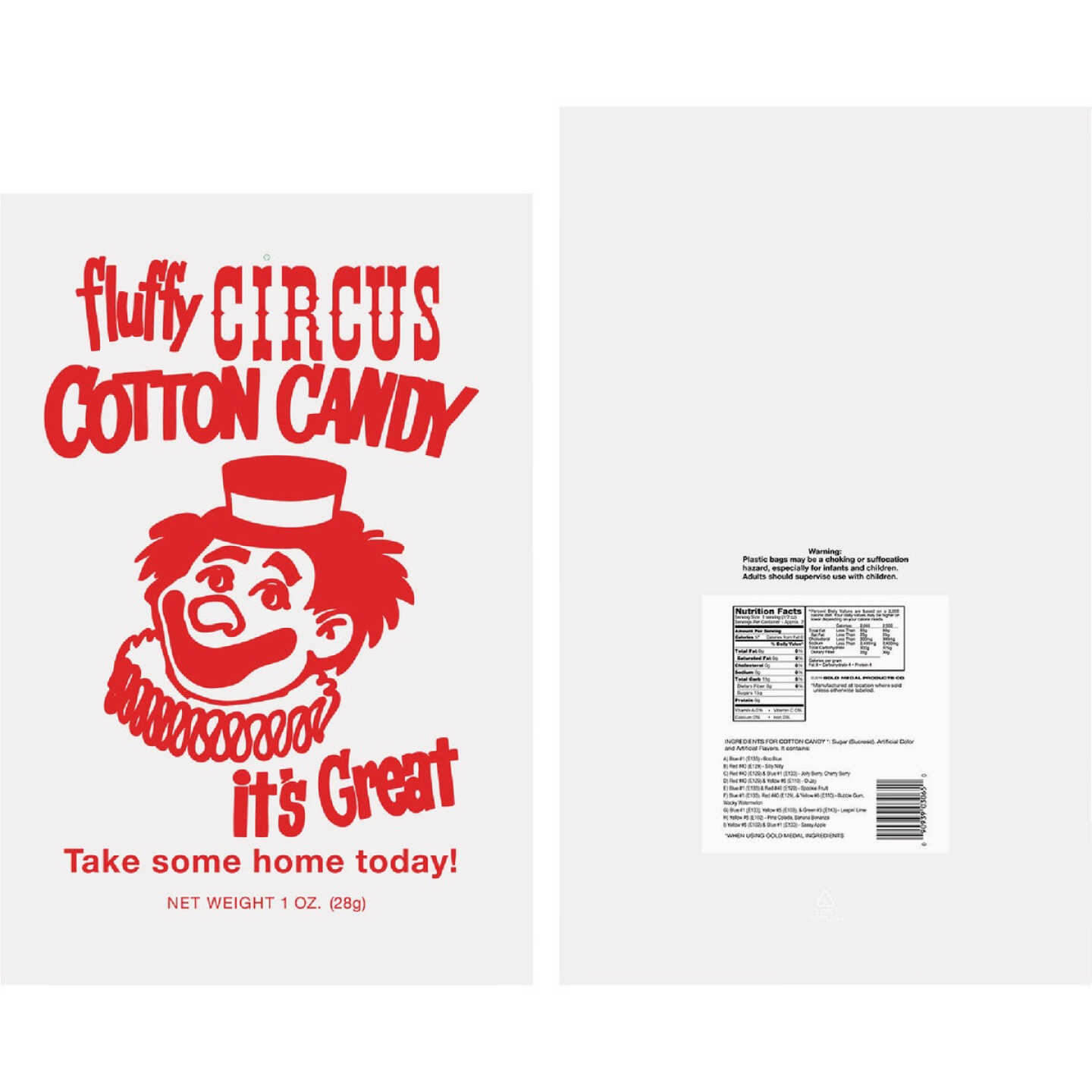 Gold Medal 12 In. x 18 In. Cotton Candy Poly Bags (1000/Case) Image 4