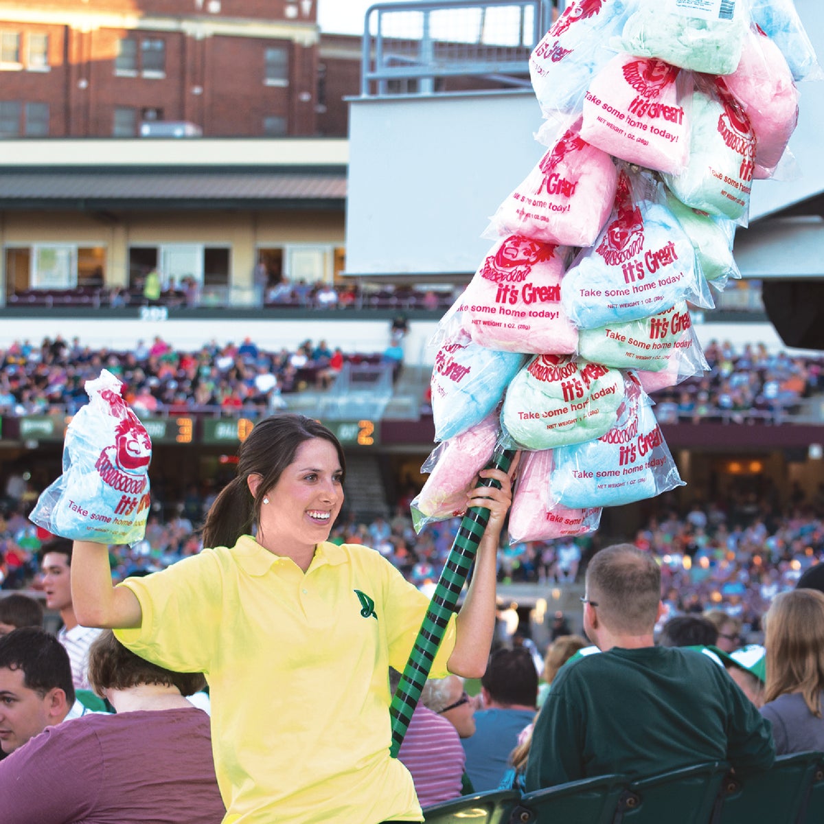 Gold Medal 12 In. x 18 In. Cotton Candy Poly Bags (1000/Case) Image 2