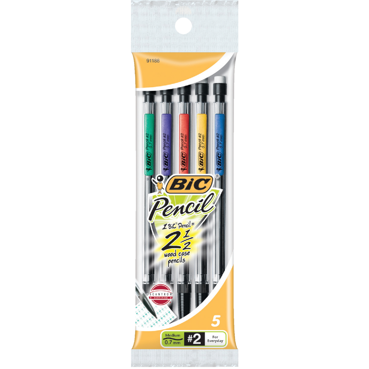 BIC Xtra Smooth Medium Point Mechanical Pencil (5-Pack)