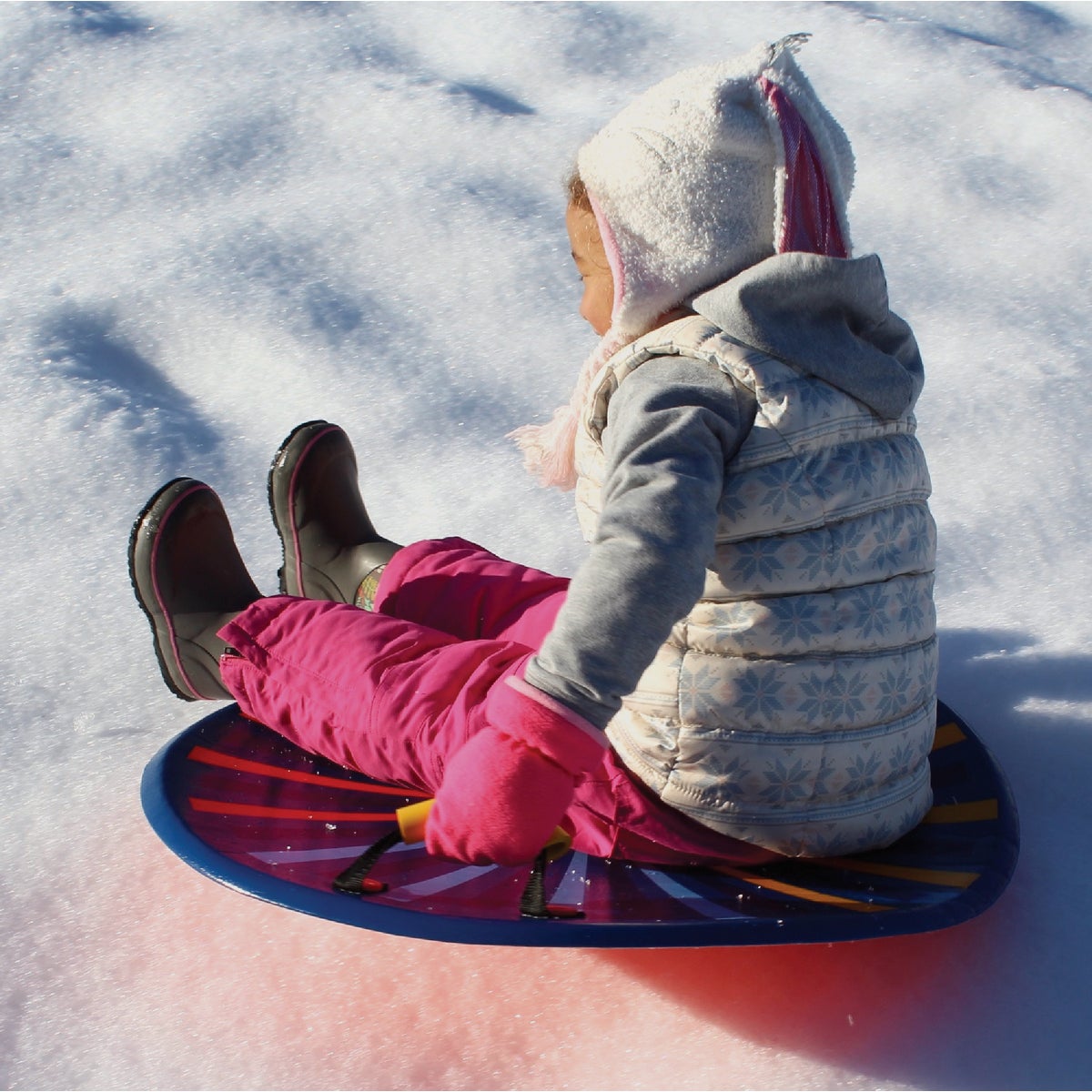 Flexible Flyer 26 In. Dia. Blue Foam Saucer Sled Image 2