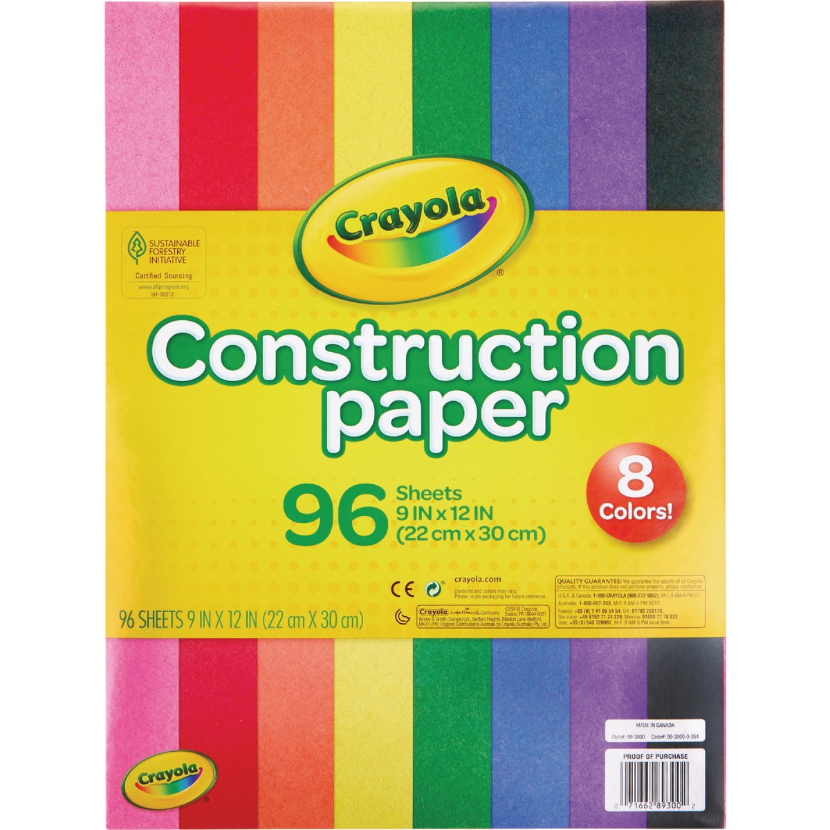 Crayola 9 In. x 12 In. Construction Paper (96 Sheets) Image 3