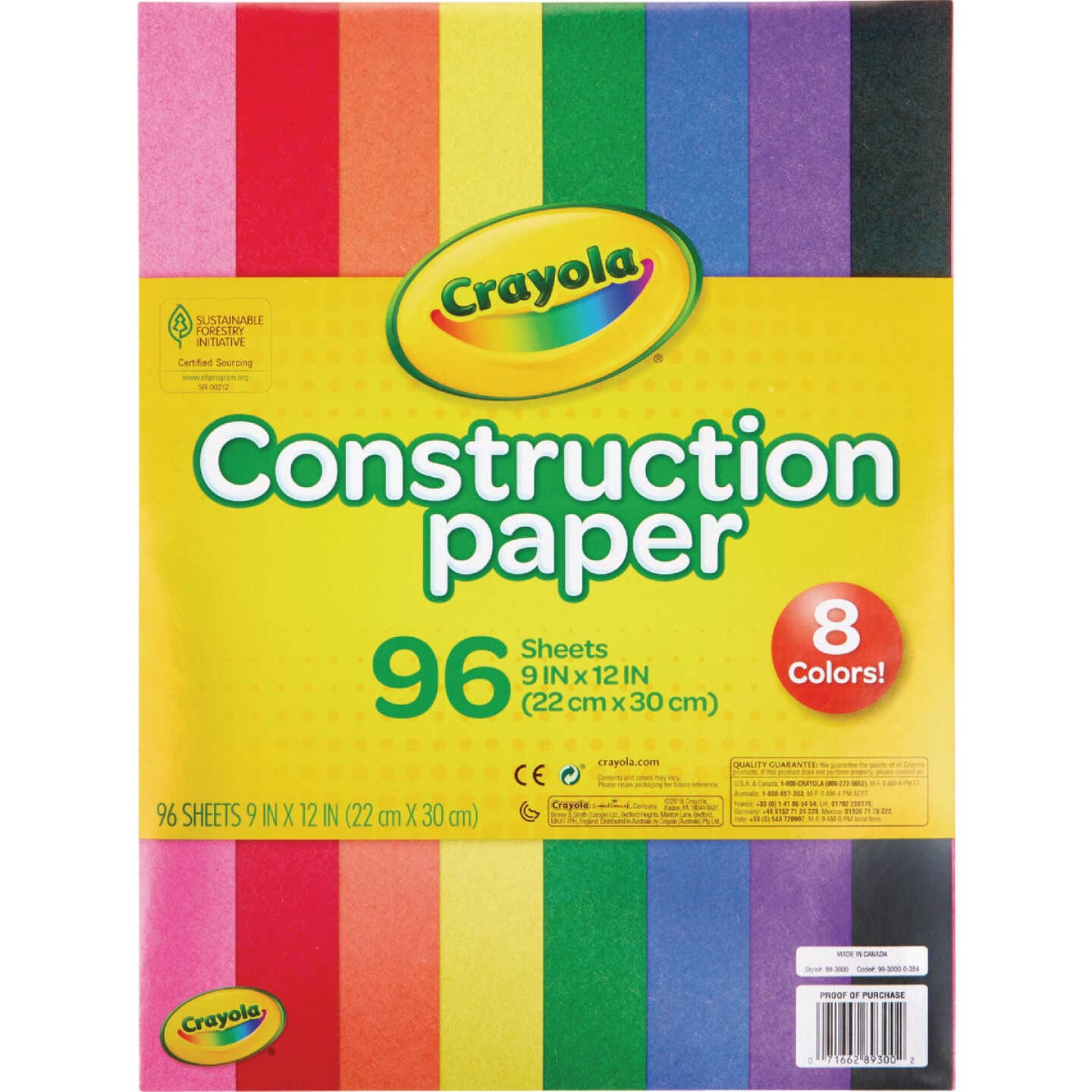 Crayola 9 In. x 12 In. Construction Paper (96 Sheets) Image 3