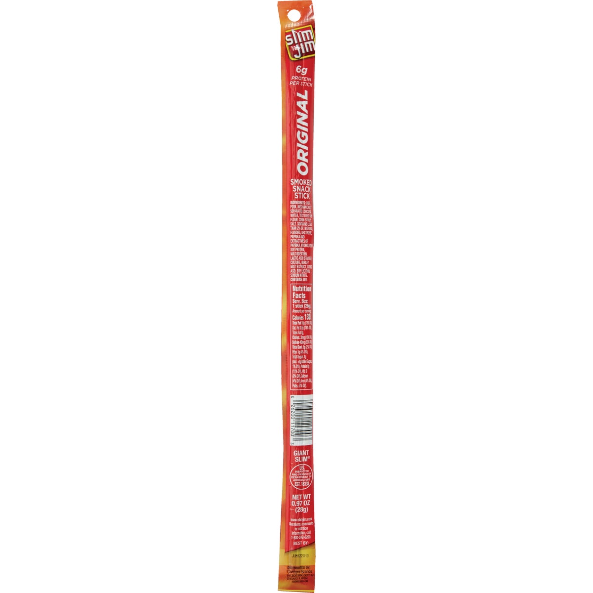 Slim Jim Original Flavor 0.97 Oz. Beef Stick Jerky