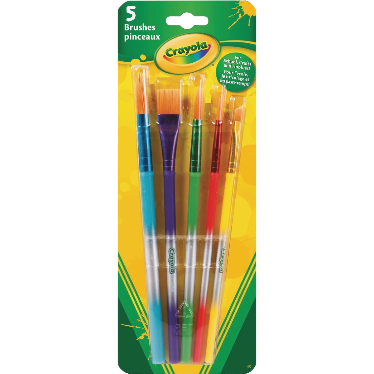 Crayola Art and Craft Brush Set (5-Count)