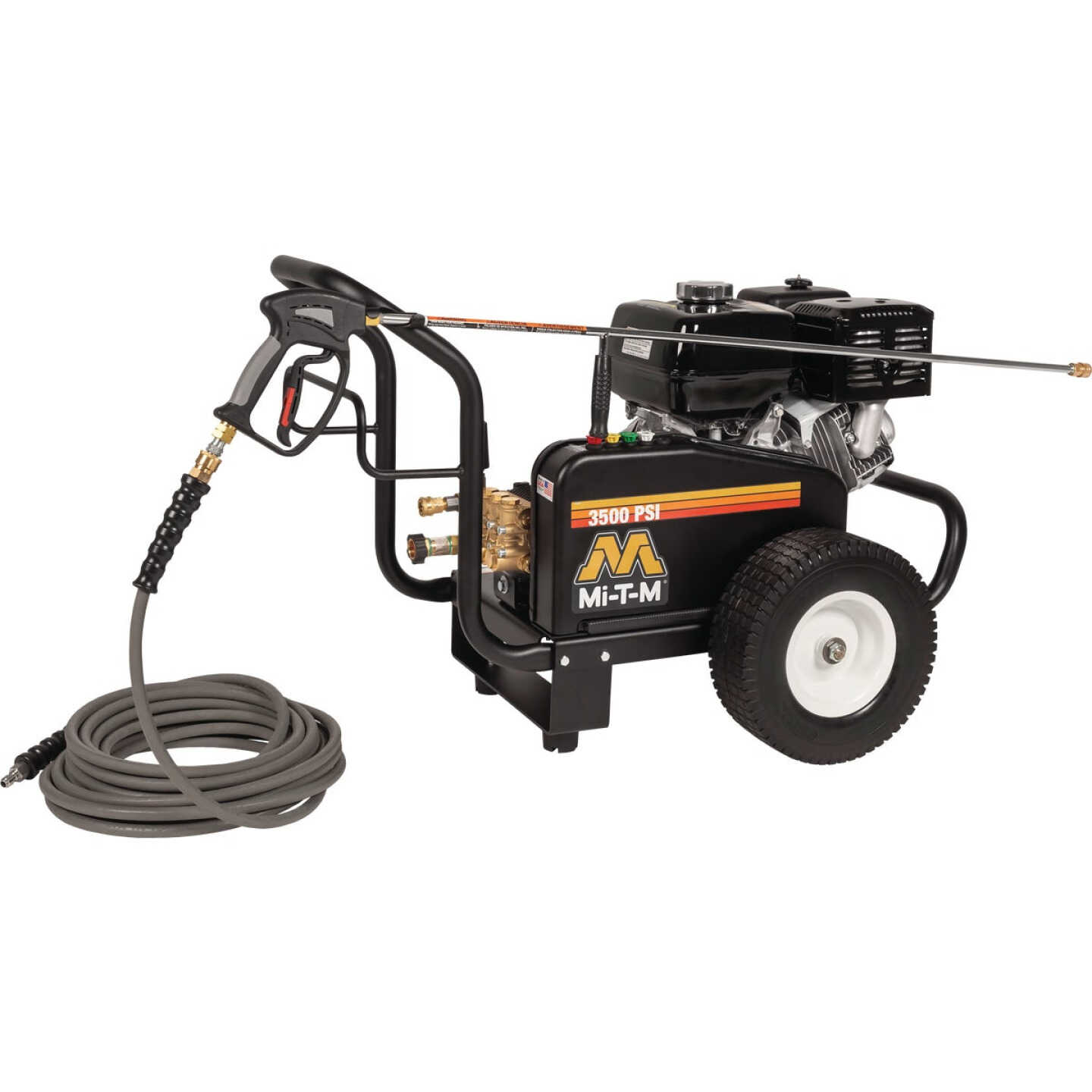 Mi-T-M JCW Industrial Series 3500 psi 3.7 GPM Belt Drive Portable Gas Pressure Washer Image 1