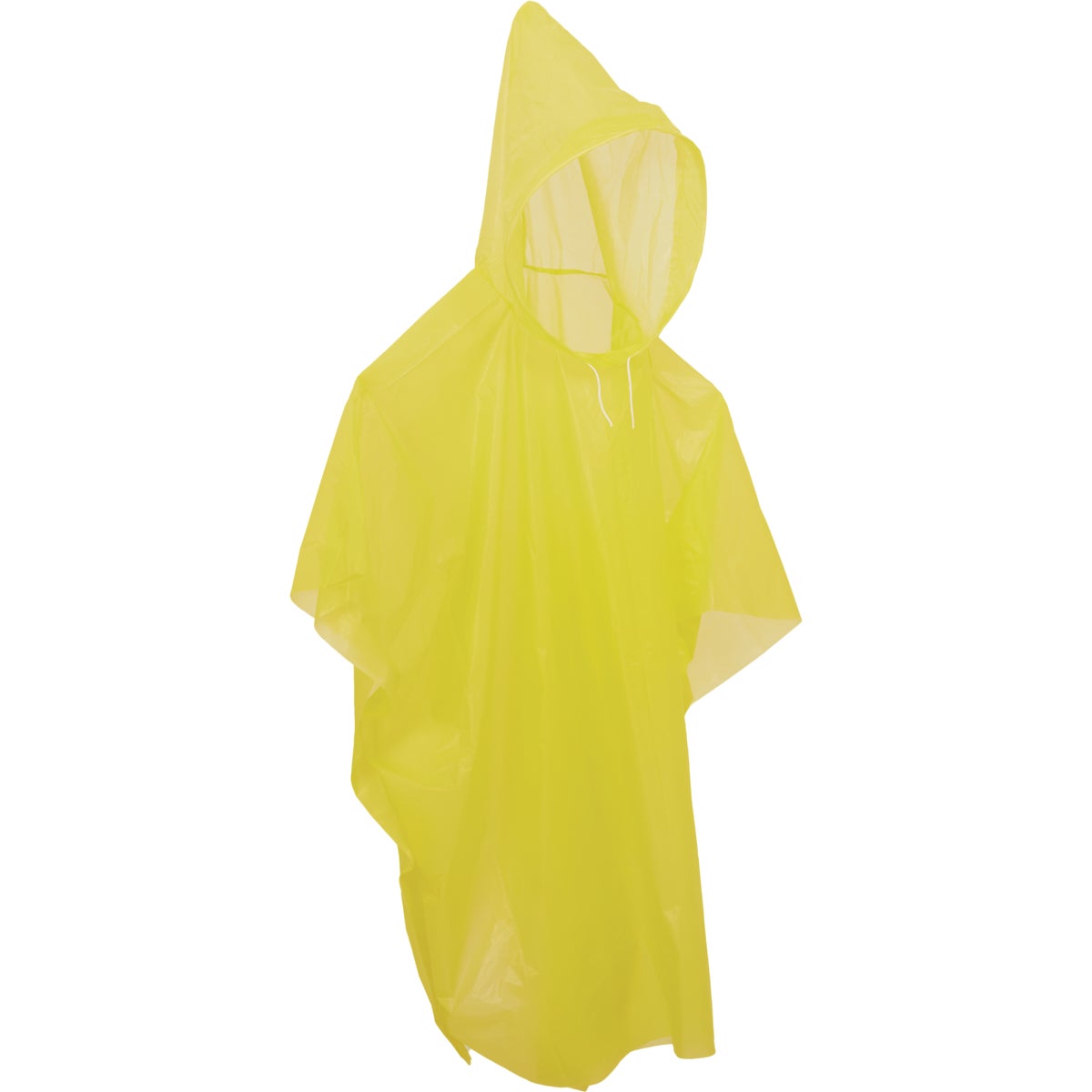 Smart Savers 52 In. x 40 In. Yellow Lightweight Rain Poncho Image 2